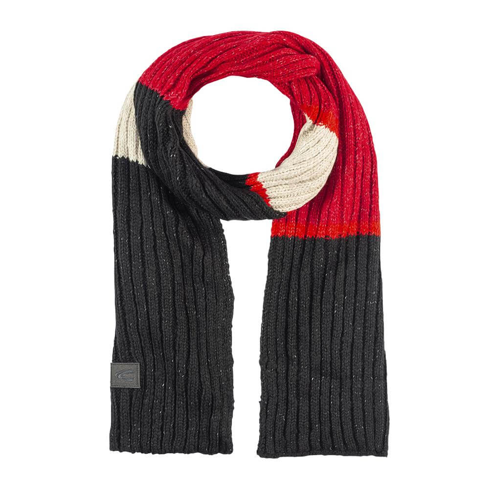 Camel Active Colour Block Ribbed Knitted Scarf Jarrold, Norwich